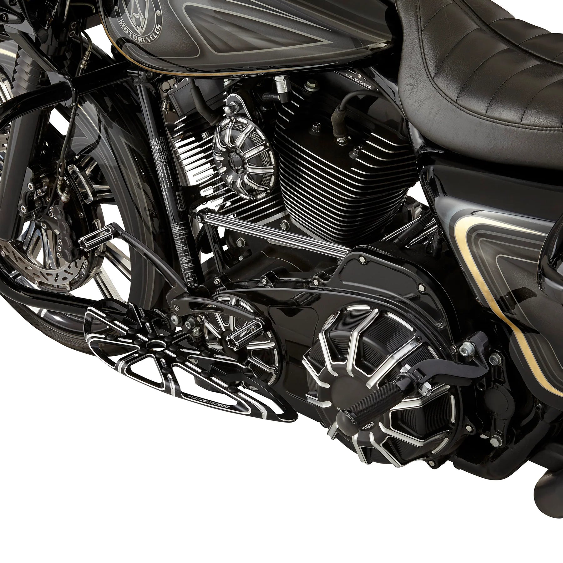 Arlen Ness 10-Gauge® Floorboards, Black