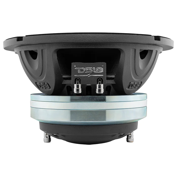 DS18 8" Neodymium Coaxial Hybrid Mid-Bass Water resistant Carbon Fiber Cone Loudspeaker with Built-in Driver 400 Watts Rms 4-Ohm (Single Unit)
