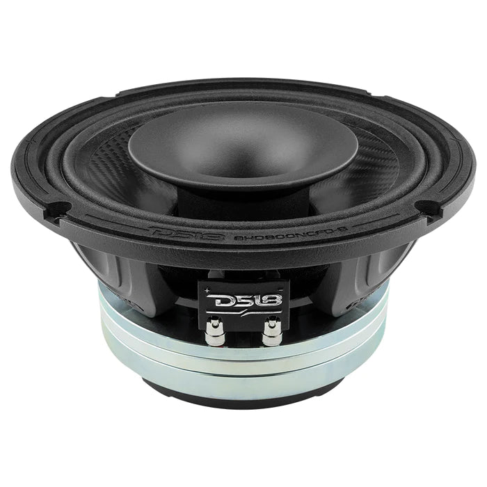 DS18 8" Neodymium Coaxial Hybrid Mid-Bass Water resistant Carbon Fiber Cone Loudspeaker with Built-in Driver 400 Watts Rms 8-Ohm (Single Unit)