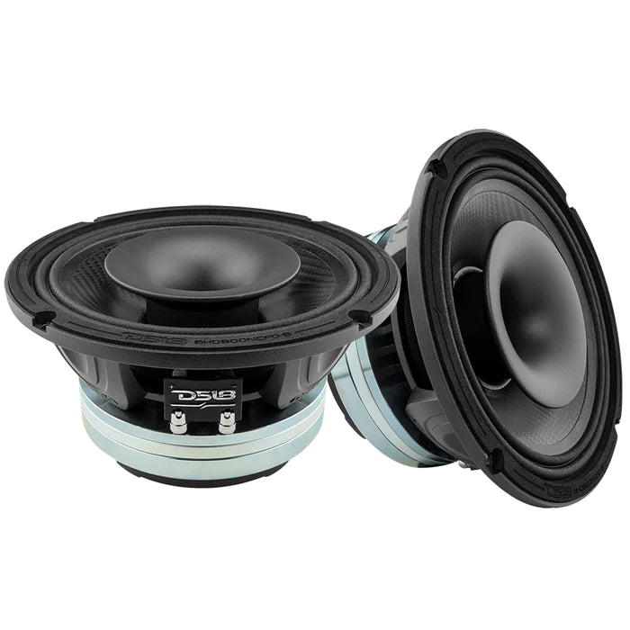 DS18 8" Neodymium Coaxial Hybrid Mid-Bass Water resistant Carbon Fiber Cone Loudspeaker with Built-in Driver 400 Watts Rms 8-Ohm (Single Unit)