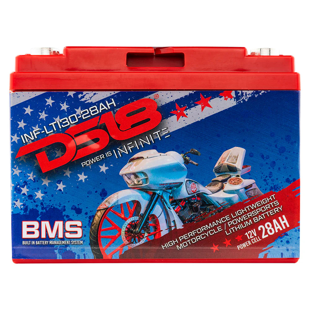 DS18 INF-LTI30-28AH INFINITE 28 AH Lithium Battery YTX30 Large Case With BMS