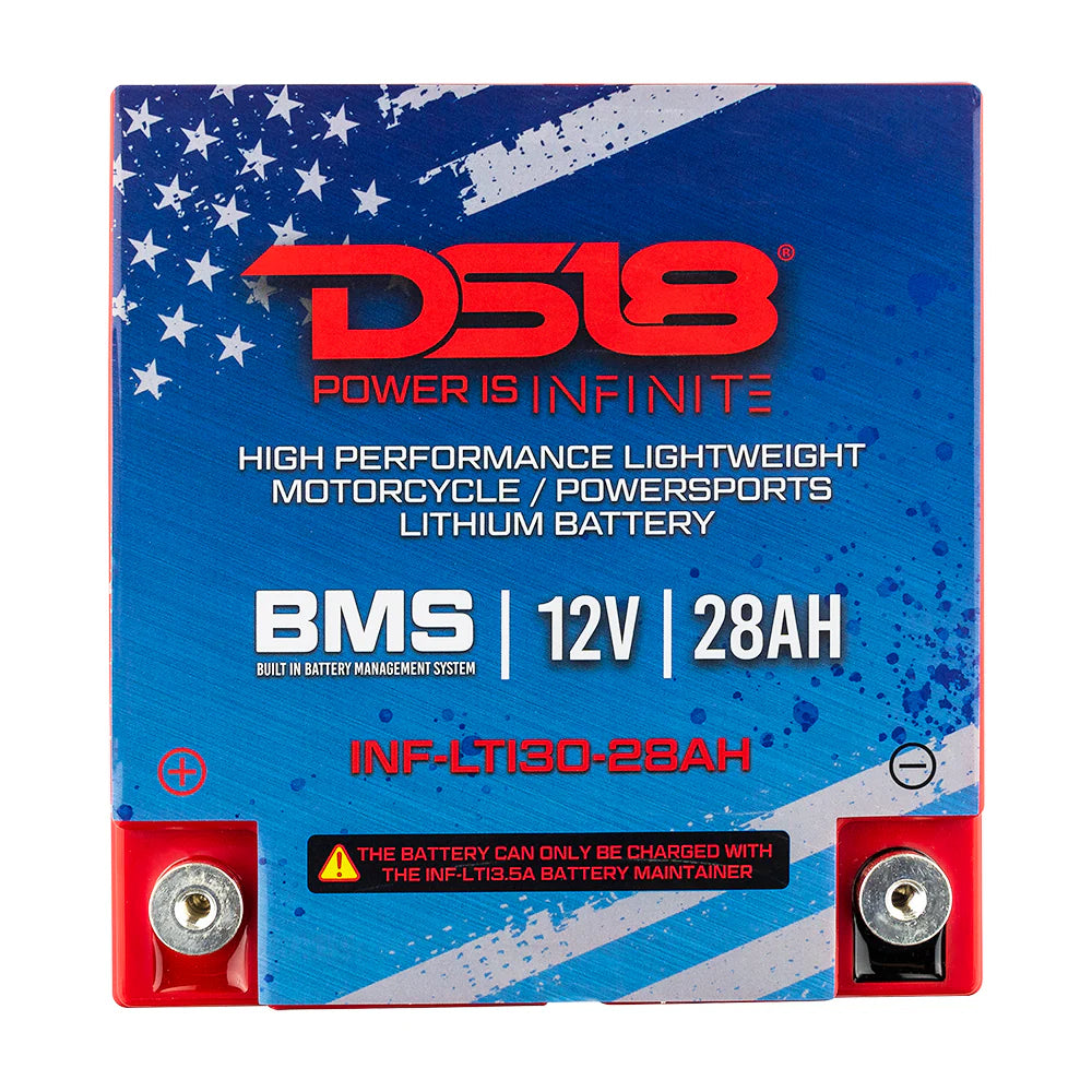 DS18 INF-LTI30-28AH INFINITE 28 AH Lithium Battery YTX30 Large Case With BMS