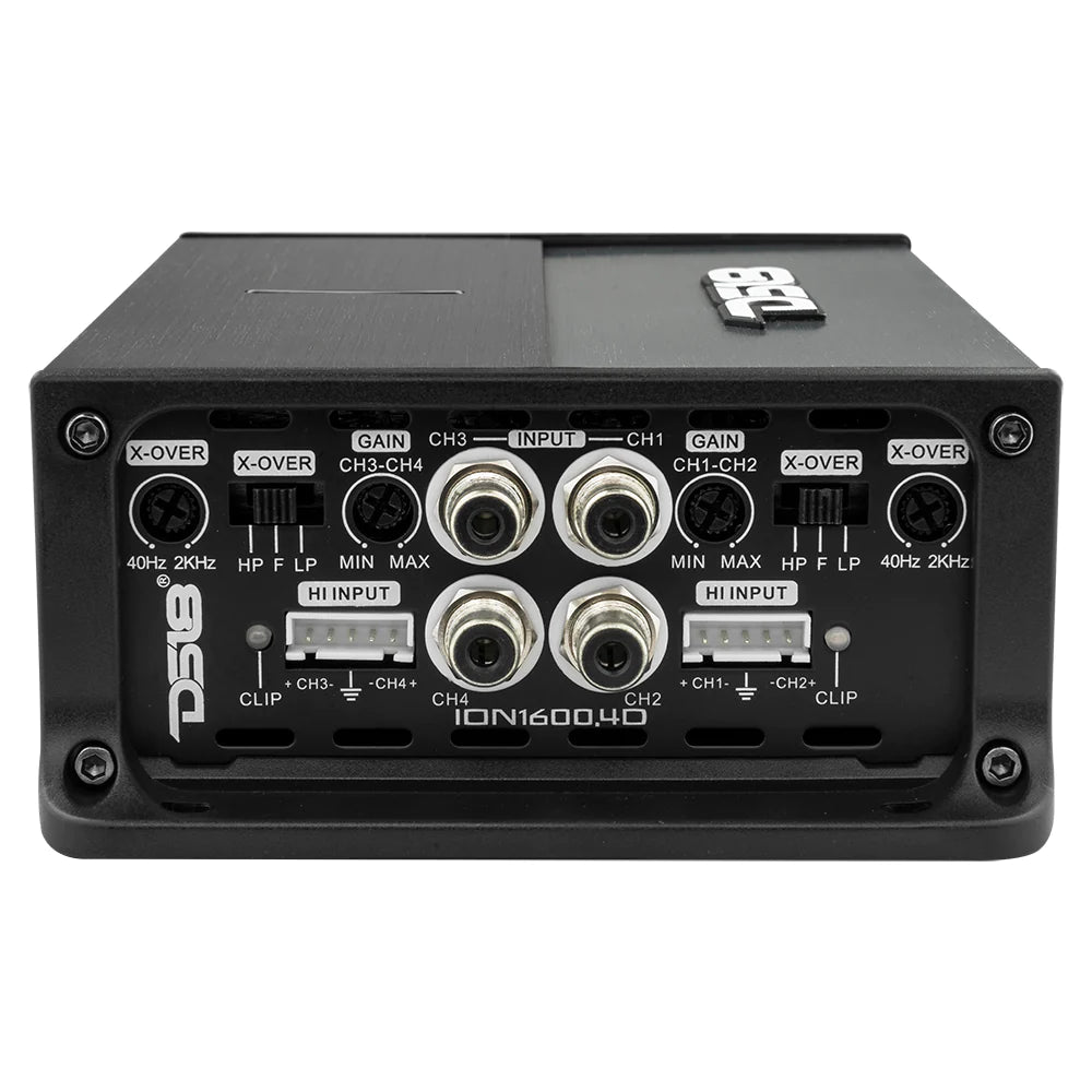 DS18 ION Compact Full-Range Class D 4-Channel Amplifier 4 x 240 Watts RMS @ 4-ohm
