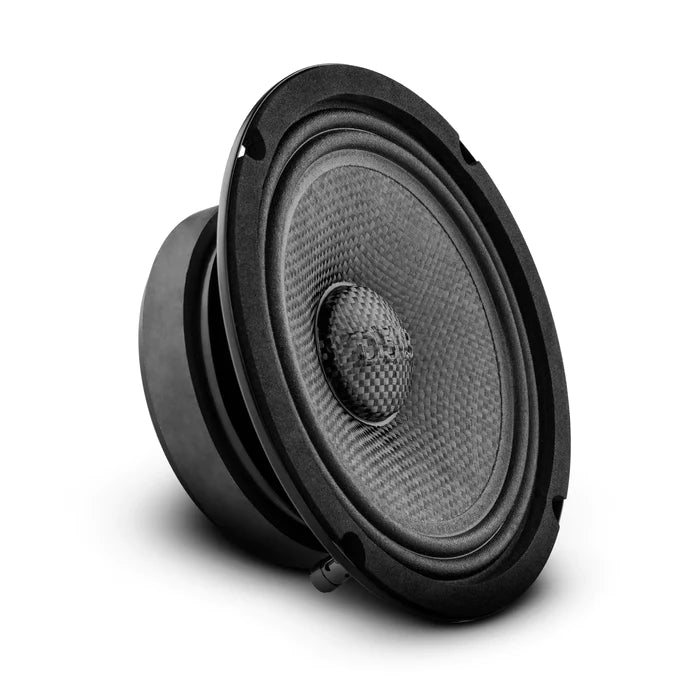 DS18 PRO 6.5" Shallow Carbon Fiber Water resistant Cone Mid-Bass Loudspeaker 250 Watts Rms 4-Ohm (Single Unit)