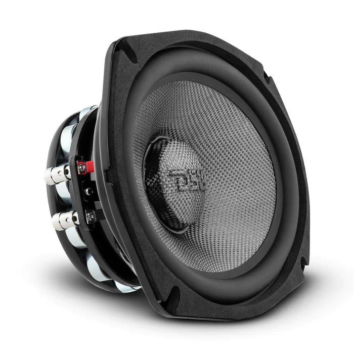 DS18 PRO 6x9" Neodymium Carbon Fiber Water resistant Cone Mid-Bass Loudspeaker 300 Watts Rms 2-Ohm (Single Unit)