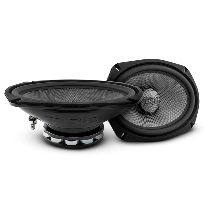 DS18 PRO 6x9" Neodymium Carbon Fiber Water resistant Cone Mid-Bass Loudspeaker 300 Watts Rms 4-Ohm (Single Unit)