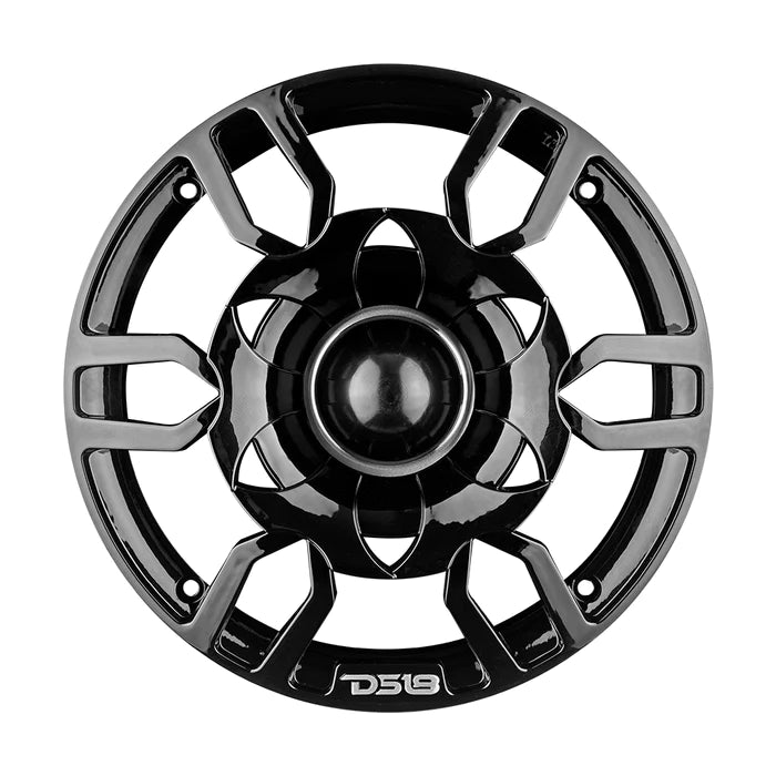 DS18 6.5" Speaker Grill with Built-in 1.75" Voice Coil Neodymium Bullet Tweeter 250 Watts (Single Unit)