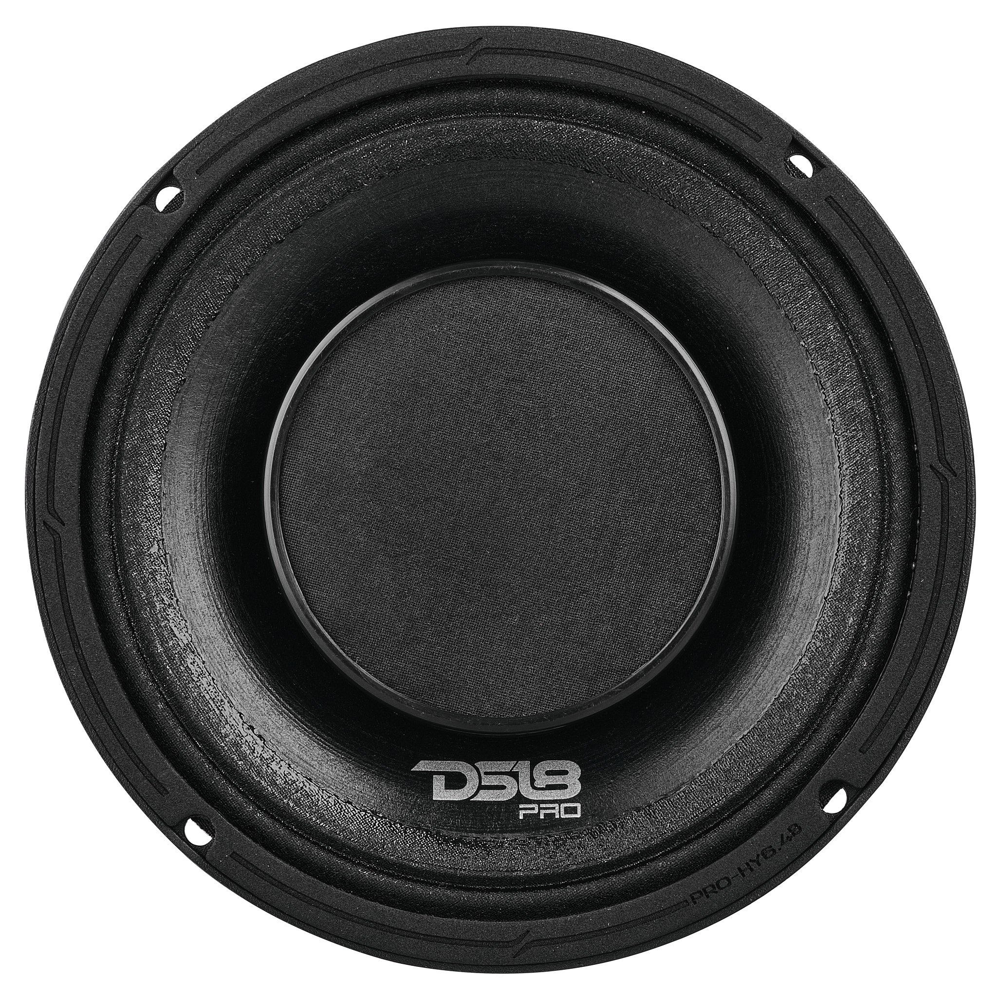 DS18 PRO 6.5" Coaxial Hybrid Mid-Range Water resistant Cone Loudspeaker with Built-in Driver 225 Watts Rms 4-Ohm (Single Unit)