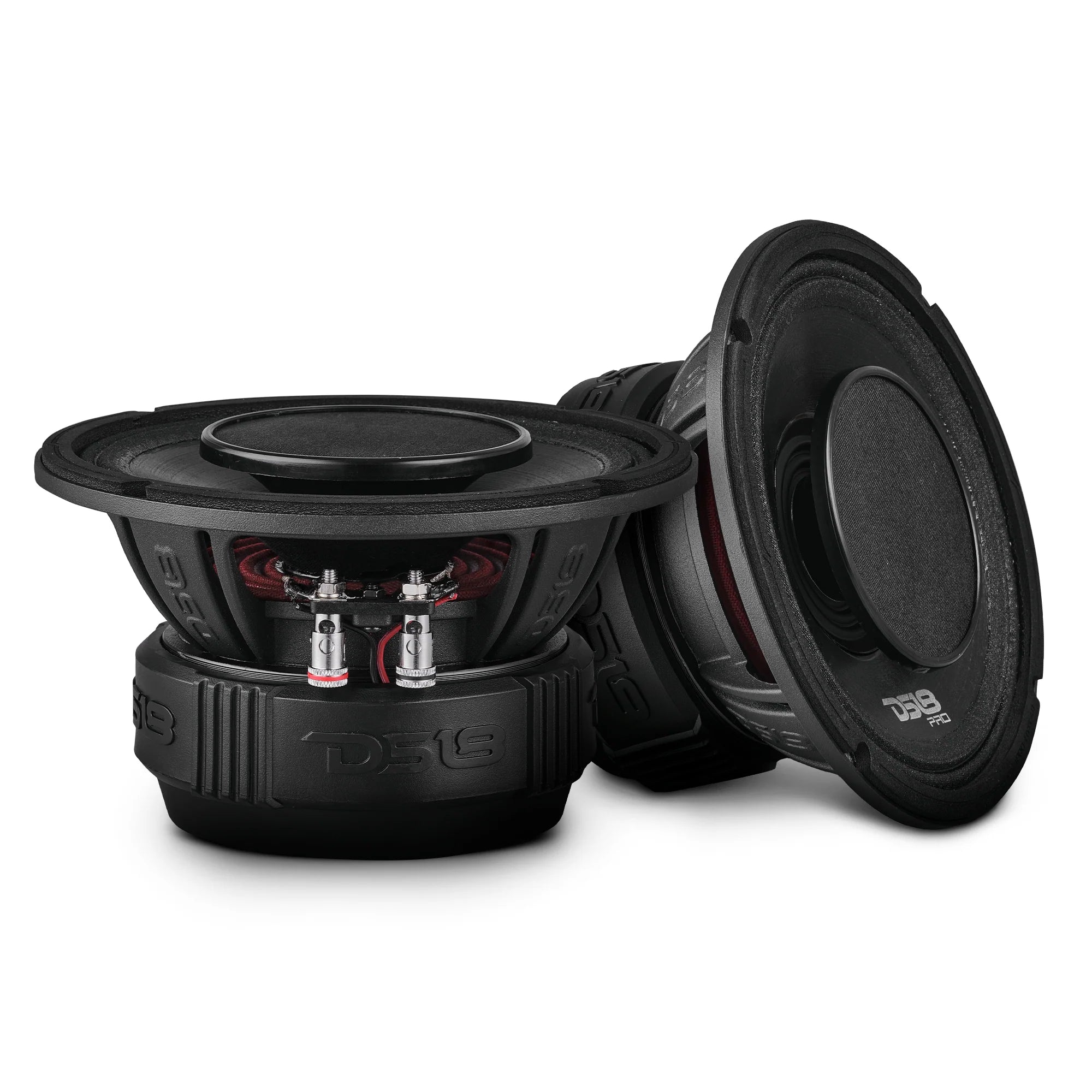 DS18 PRO 6.5" Coaxial Hybrid Mid-Range Water resistant Cone Loudspeaker with Built-in Driver 225 Watts Rms 4-Ohm (Single Unit)
