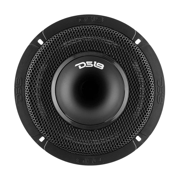 DS18 PRO 6.5" Shallow Coaxial Hybrid Mid-Range Loudspeaker with Built-in Driver 150 Watts Rms 4-Ohm (Single Unit)