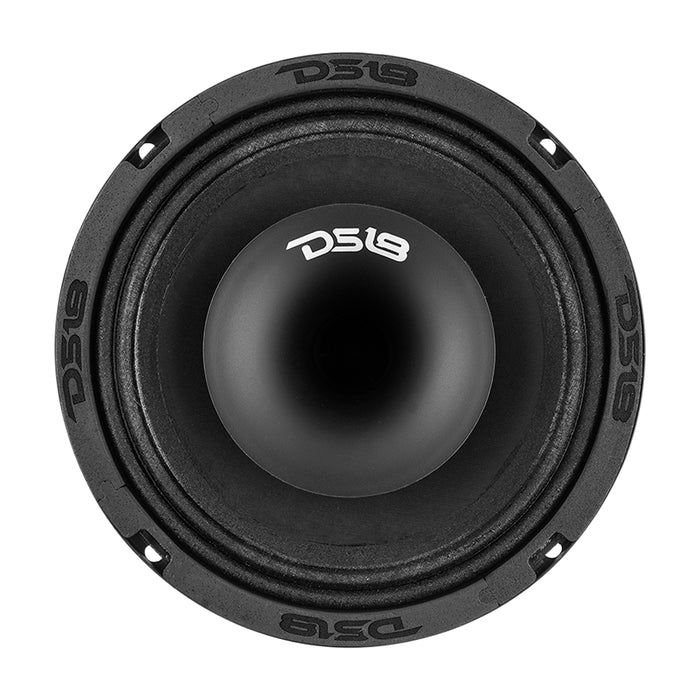 DS18 PRO 6.5" Shallow Coaxial Hybrid Mid-Range Loudspeaker with Built-in Driver 150 Watts Rms 4-Ohm (Single Unit)