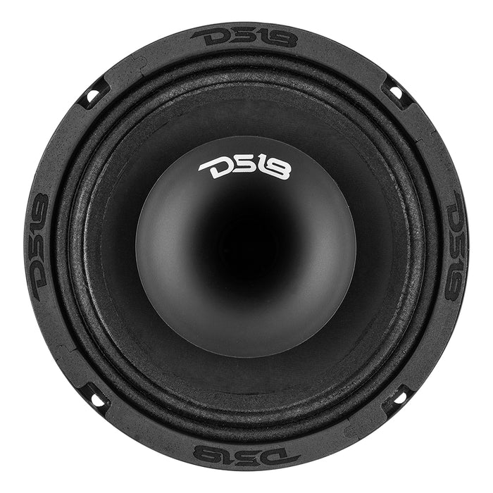 DS18 PRO 6.5" Shallow Coaxial Hybrid Mid-Range Loudspeaker with Built-in Driver 150 Watts Rms 8-Ohm (Single Unit)
