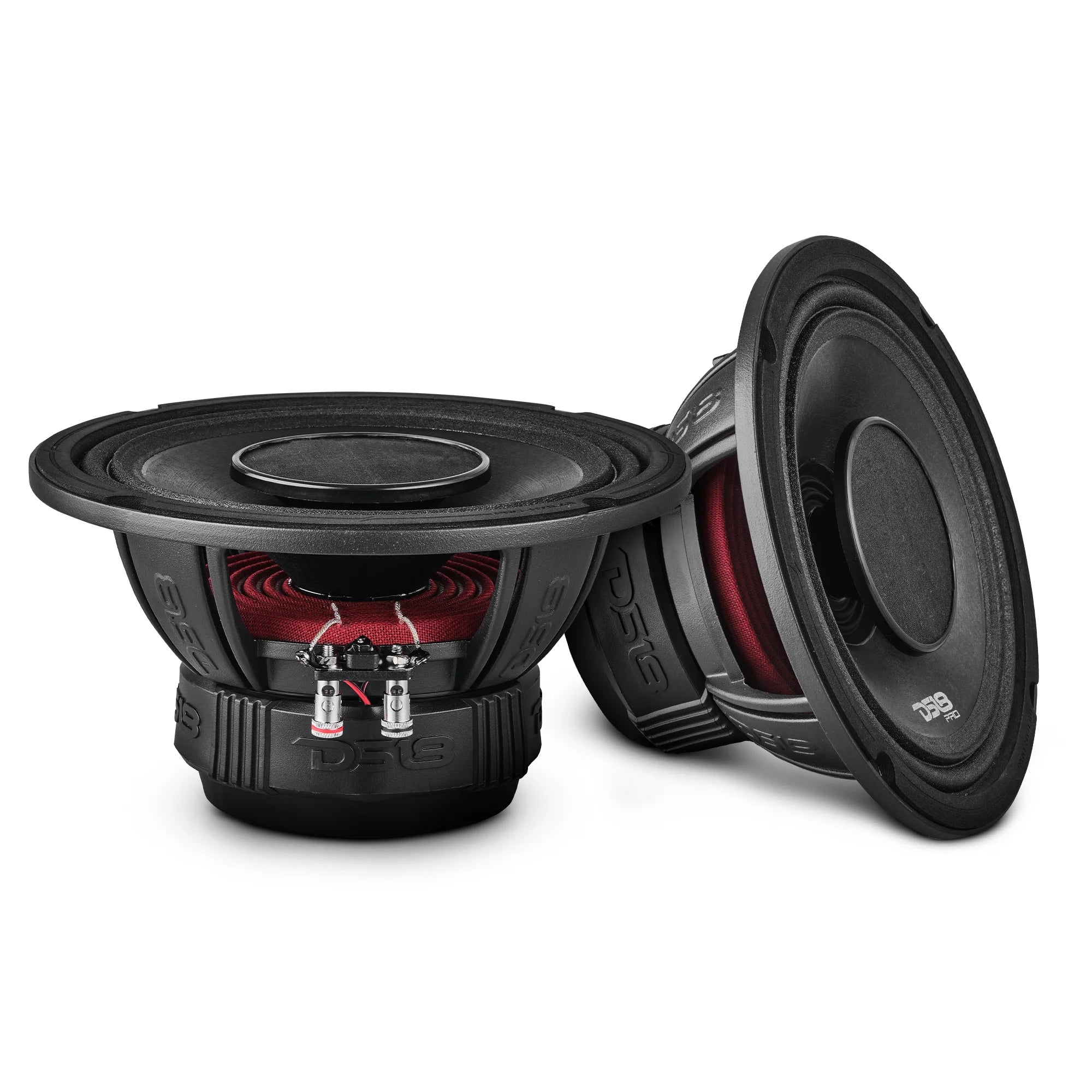 DS18 PRO 8" Coaxial Hybrid Mid-Range Water resistant Cone Loudspeaker with Built-in Driver 250 Watts Rms 4-Ohm (Single Unit)