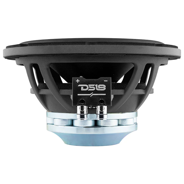 DS18 PRO 8" Neodymium Water resistant Carbon Fiber Cone Mid-Bass Woofer 250 Watts Rms 4-Ohm (Single Unit)