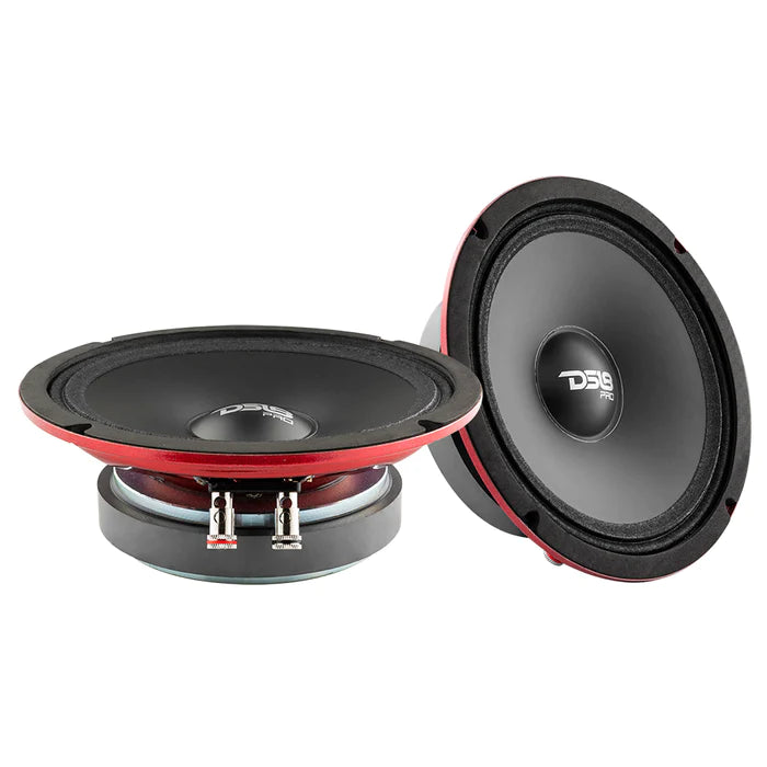 DS18 PRO 6.5" Shallow Water resistant Mid-Range Loudspeaker 200 Watts Rms 2-Ohm (Single Unit)