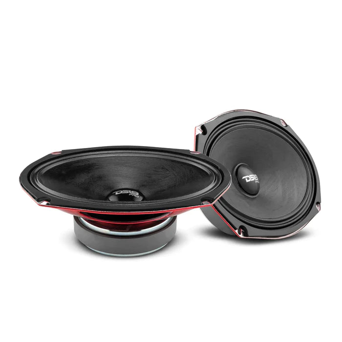 DS18 PRO 6x9" Shallow Water resistant Mid-Range Loudspeaker 250 Watts Rms 2-Ohm (Single Unit)