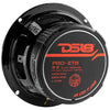 DS18 PRO-ZT 6.5" Coaxial Mid-Range Loudspeaker with Water Resistant Cone Built-in Bullet Tweeter and Grill 225 Watts Rms 4-Ohm (Single Unit)