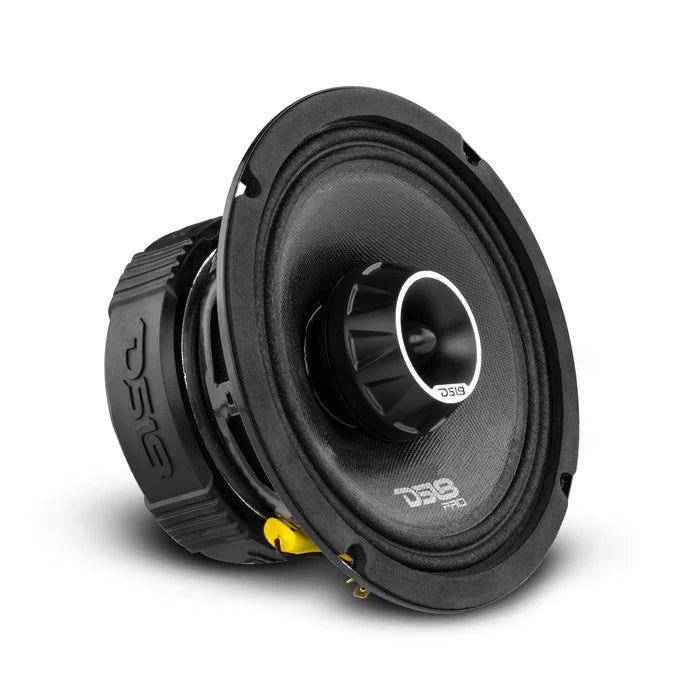 DS18 PRO-ZT 6.5" Coaxial Mid-Range Loudspeaker with Water Resistant Cone Built-in Bullet Tweeter and Grill 225 Watts Rms 4-Ohm (Single Unit)