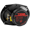 DS18 PRO-ZT 6x9" Coaxial Mid-Range Loudspeaker with Water Resistant Cone Built-in Bullet Tweeter and Grill 275 Watts Rms 4-Ohm (Single Unit)