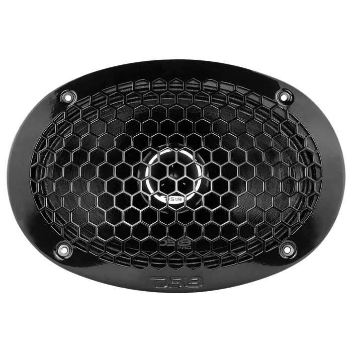 DS18 PRO-ZT 6x9" Coaxial Mid-Range Loudspeaker with Water Resistant Cone Built-in Bullet Tweeter and Grill 275 Watts Rms 4-Ohm (Single Unit)