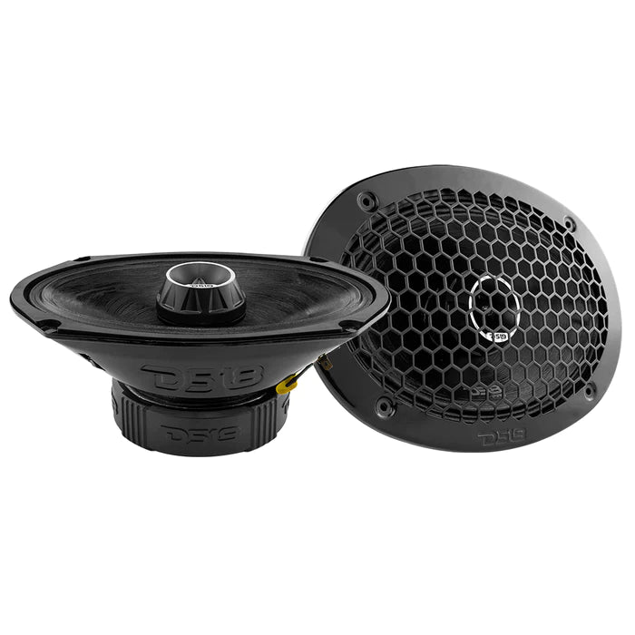 DS18 PRO-ZT 6x9" Coaxial Mid-Range Loudspeaker with Water Resistant Cone Built-in Bullet Tweeter and Grill 275 Watts Rms 4-Ohm (Single Unit)