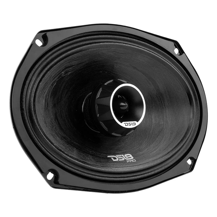 DS18 PRO-ZT 6x9" Coaxial Mid-Range Loudspeaker with Water Resistant Cone Built-in Bullet Tweeter and Grill 275 Watts Rms 4-Ohm (Single Unit)