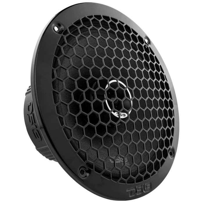 DS18 PRO-ZT 8" Coaxial Mid-Range Loudspeaker with Water Resistant Cone Built-in Bullet Tweeter and Grill 275 Watts Rms 4-Ohm (Single Unit)