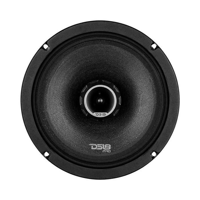 DS18 PRO-ZT 8" Coaxial Mid-Range Loudspeaker with Water Resistant Cone Built-in Bullet Tweeter and Grill 275 Watts Rms 4-Ohm (Single Unit)