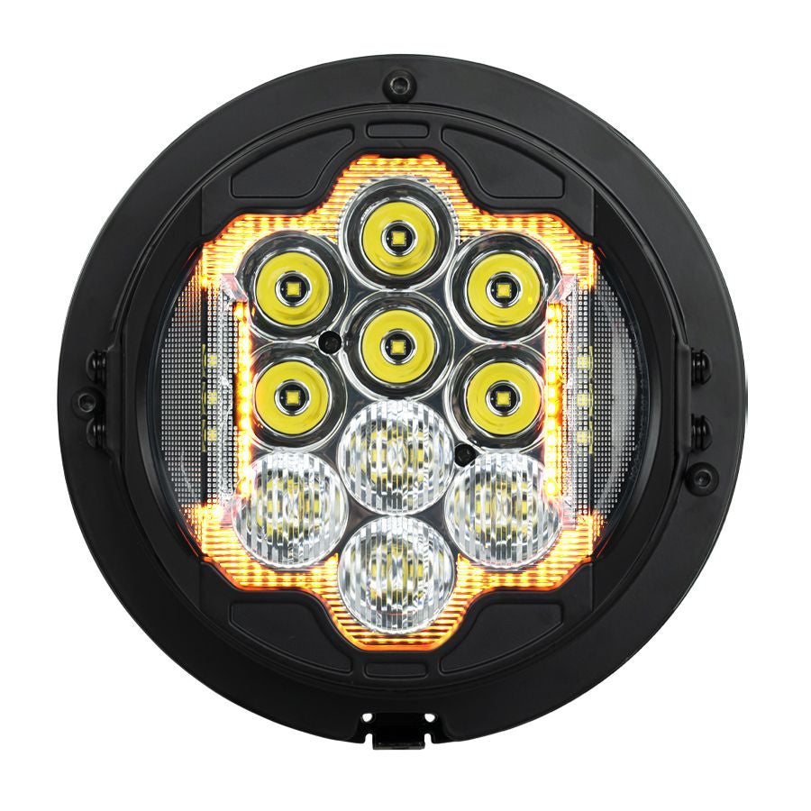 Hogworkz 7" LED Silvertooth™ Performance Headlight for Harley® Touring