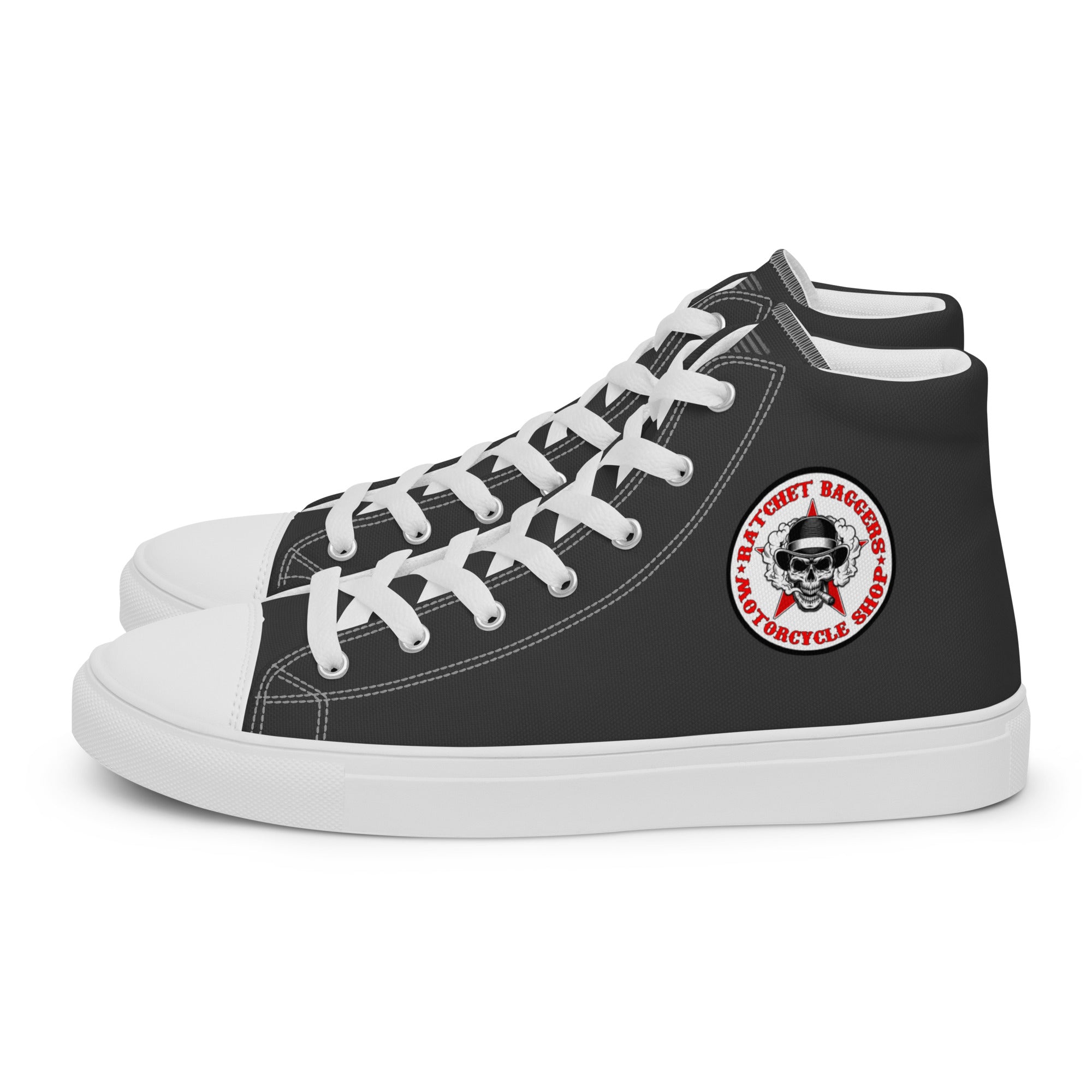 Ratchet Baggers Slate Men’s High Top Canvas Shoes