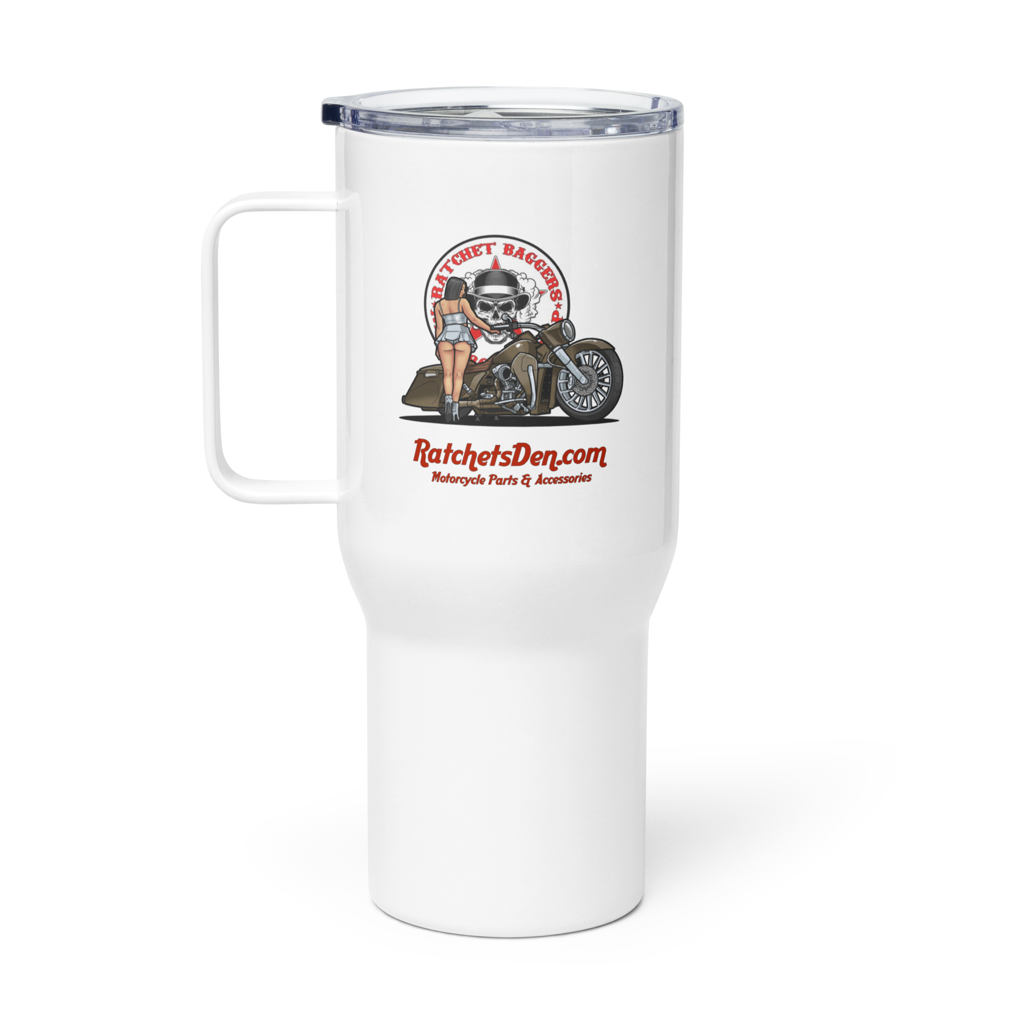 Ratchet Baggers "Kim" Travel mug with a handle