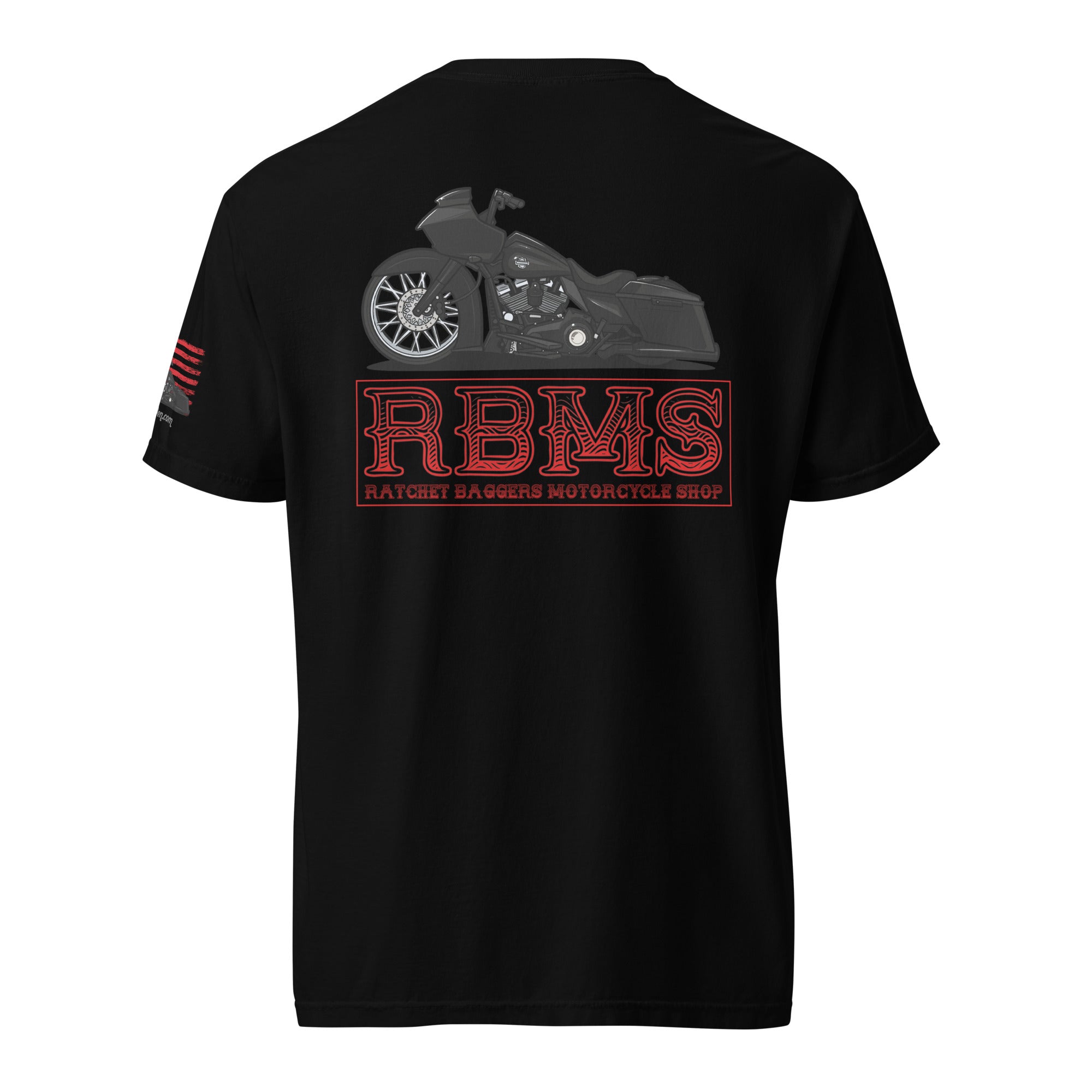 RBMS Red Unisex garment-dyed heavyweight t-shirt