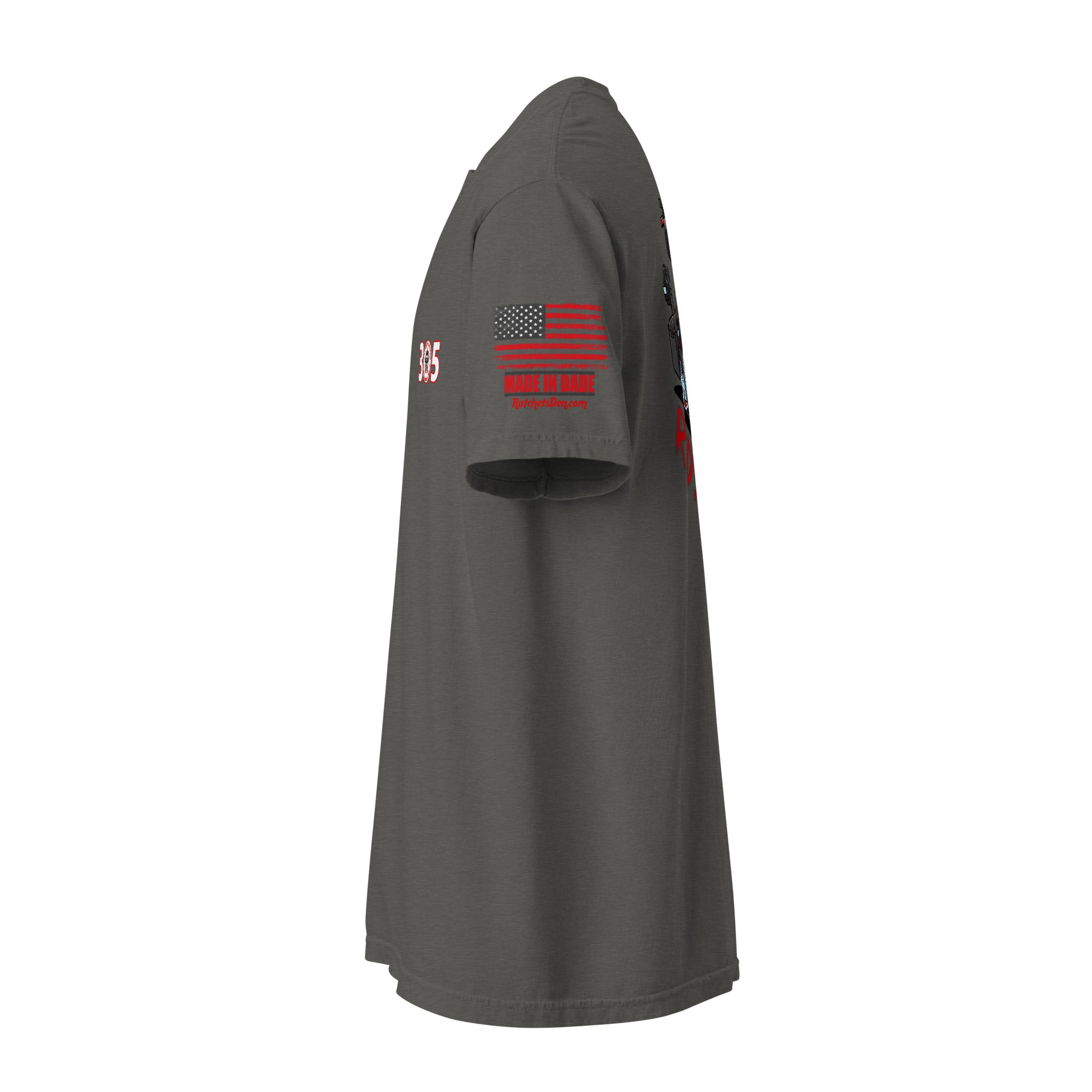 Ratchet's Build "REDRUM" Unisex garment-dyed heavyweight t-shirt