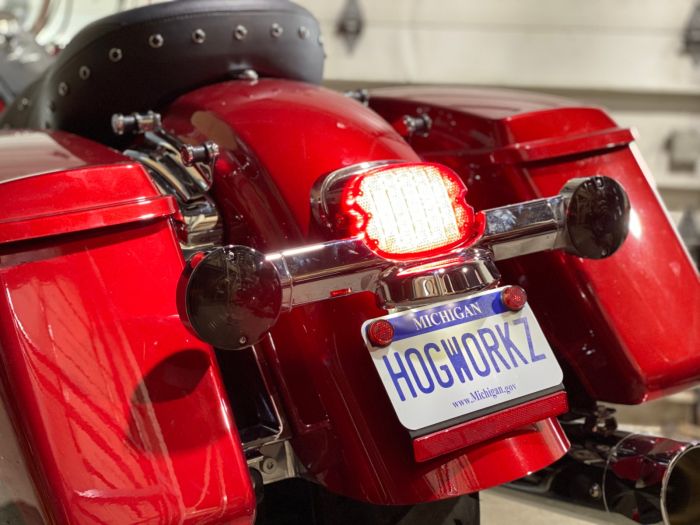 HOGWORKZ® Low Pro LED Taillight & Signals w/ Plate Light for Harley-Davidson® Motorcycles