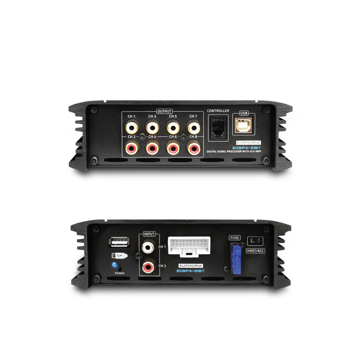 DB Drive Euphoria EDSP4-31BT 31 Band Digital Sound Processor with Built-In Amplifier