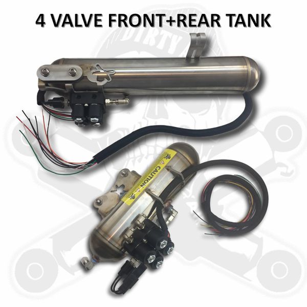 Dirty Air Stainless Steel Tank with 4 Valve Manifold