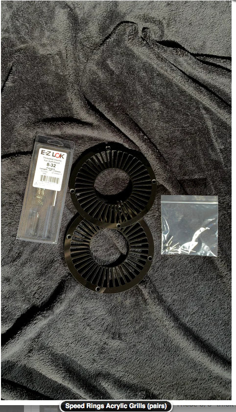 SPEED RINGS Speed Rings Acrylic Grills (Pairs) Black