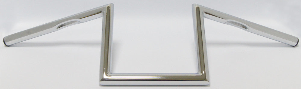 HardDrive Z-Bar One Inch Dimpled 8 Inch Chrome