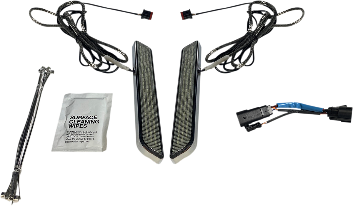 Custom Dynamics LED Front Fork Lightz™ Smoke/Chrome