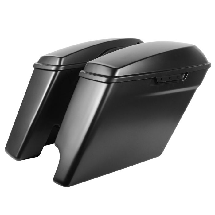 Hogworkz Unpainted 2-Into-1 Extended 4" Stretched Saddlebags for Harley® Touring '14-'22