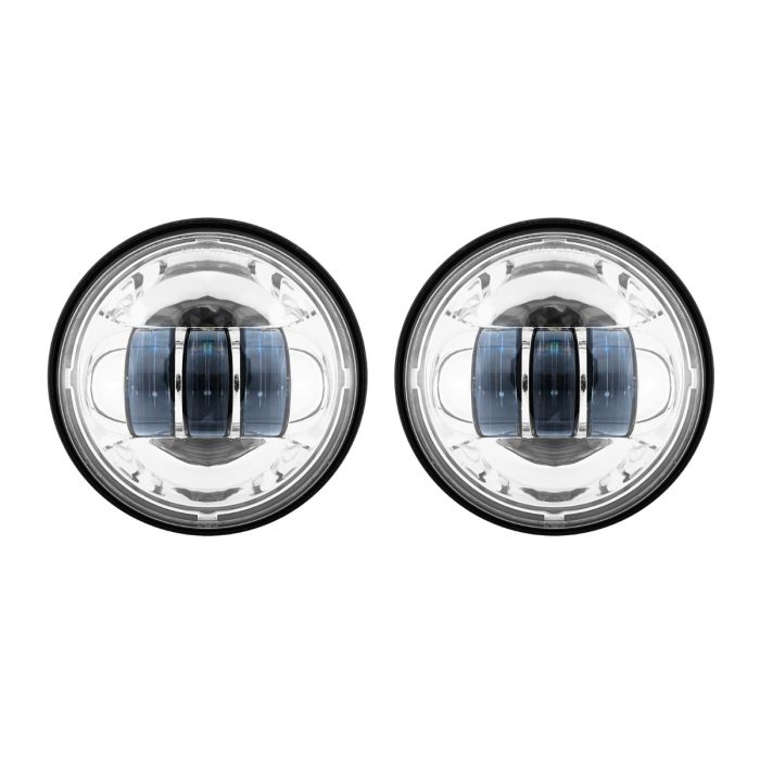 Hogworkz Harley® Chrome 4.5" LED Auxiliary Passing Lamps