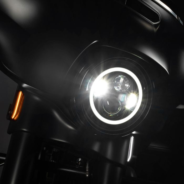 HOGWORKZ® Harley-Davidson® Street Glide / Touring LED Billet Fork DRL / Turn Signals | Chrome