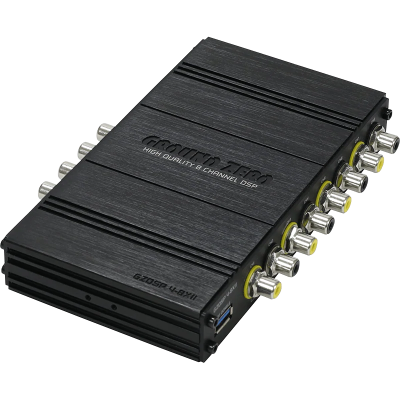 Ground Zero - GZDSP 4-8XII 8-Channel Digital Signal Processor - Digital Sound Processor - DSP