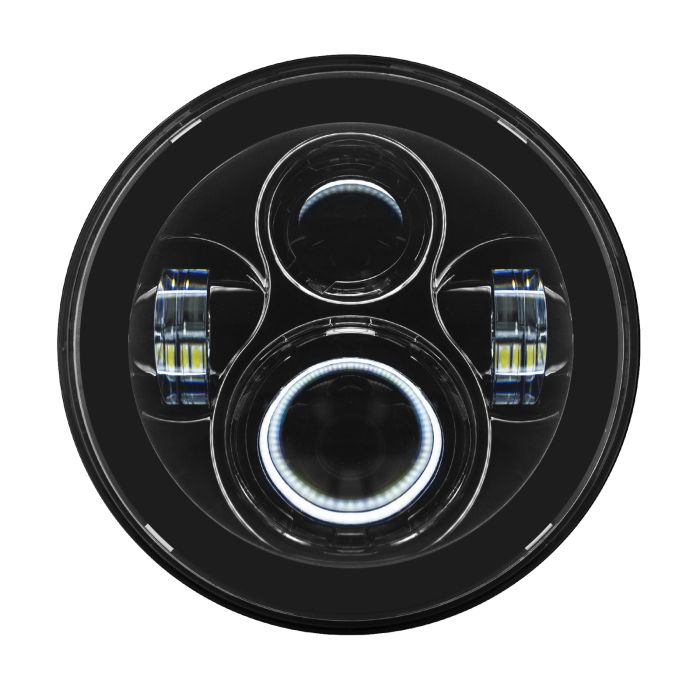 Hogworkz 7" LED Blackout Headlight for Harley Touring