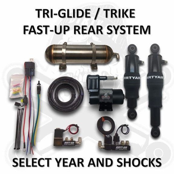 Dirty Air Fast-Up Tri-Glide Air System Trike