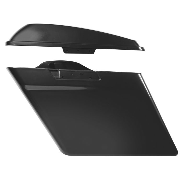 Hogworkz Unpainted Dual Blocked Extended 4" Stretched Saddlebags for Harley® Touring '14-'22