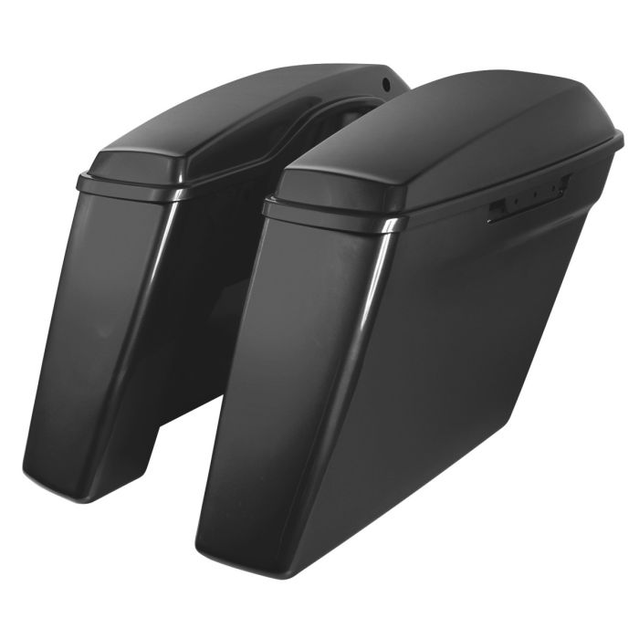 Hogworkz Unpainted Dual Blocked Extended 4" Stretched Saddlebags for Harley® Touring '14-'22