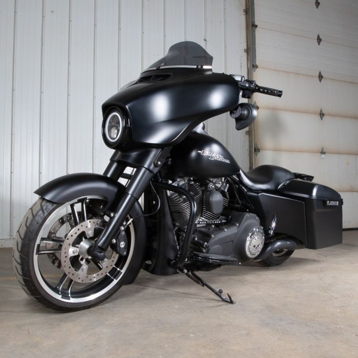 Hogworkz Unpainted 4" Dual Cut Stretched Saddlebags for Harley® Touring '14-'22