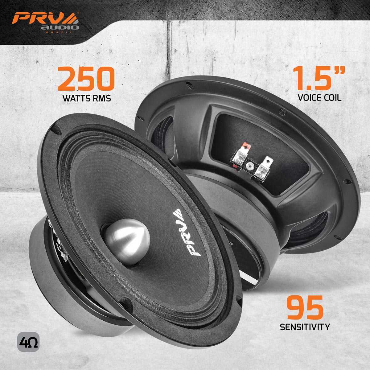 PRV Audio 8MR500-4 Bullet (Single Unit)