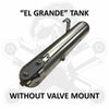 Dirty Air Stainless Steel Tank Under Left Saddlebag w/o Valve Mount "EL GRANDE"